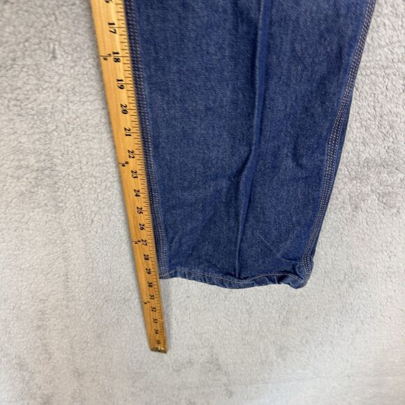 Carhartt FR Jeans Mens 36x30 Blue Utility Flame Resistant Dark Wash Original Fit - Picture 4 of 11